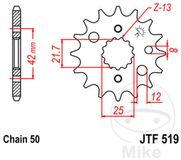 Jt Sprockets JT Tandwielen Versnellingsbak uitgang tandwiel voor Auto Kawasaki VN Vulcan JTF519.17 / 17dts P530 type519 Nieuw
