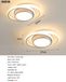 Ecolight Set de 2 plafonniers LED - 36 W - 3000 K lumière blanc chaud - Rond - Montage en applique - Blanc