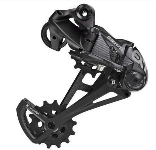 SRAM Achterderailleur ex1 8 speed zwart lang max 48t - ZWART