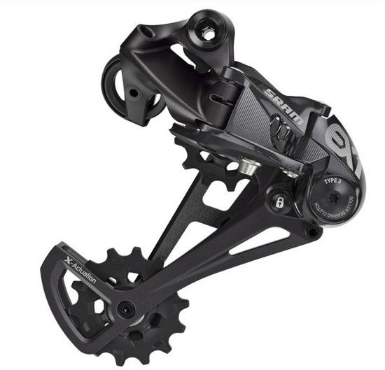 SRAM Achterderailleur EX1 8 speed zwart lang max 48T - ZWART