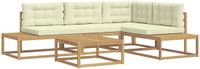 vidaXL - Hoek loungeset - 2 zitplekken - Wit en crème - Polyester