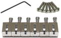 Graph Tech String Saver PG-8001-00 Offset Saddles Brushed Steel brugzadels voor ST- en TE-stijl gitaar (set van 6)