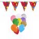 Folat Verjaardag 90 jaar feestartikelen set - 50x ballonnen - 2x leeftijd print vlaggenlijnen