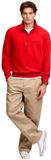 Superdry Essential Serif Logo Sweatshirt Met Halve Rits Rood XL Homme