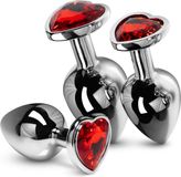 EasyToys Kristal Buttplug Set - Zilver