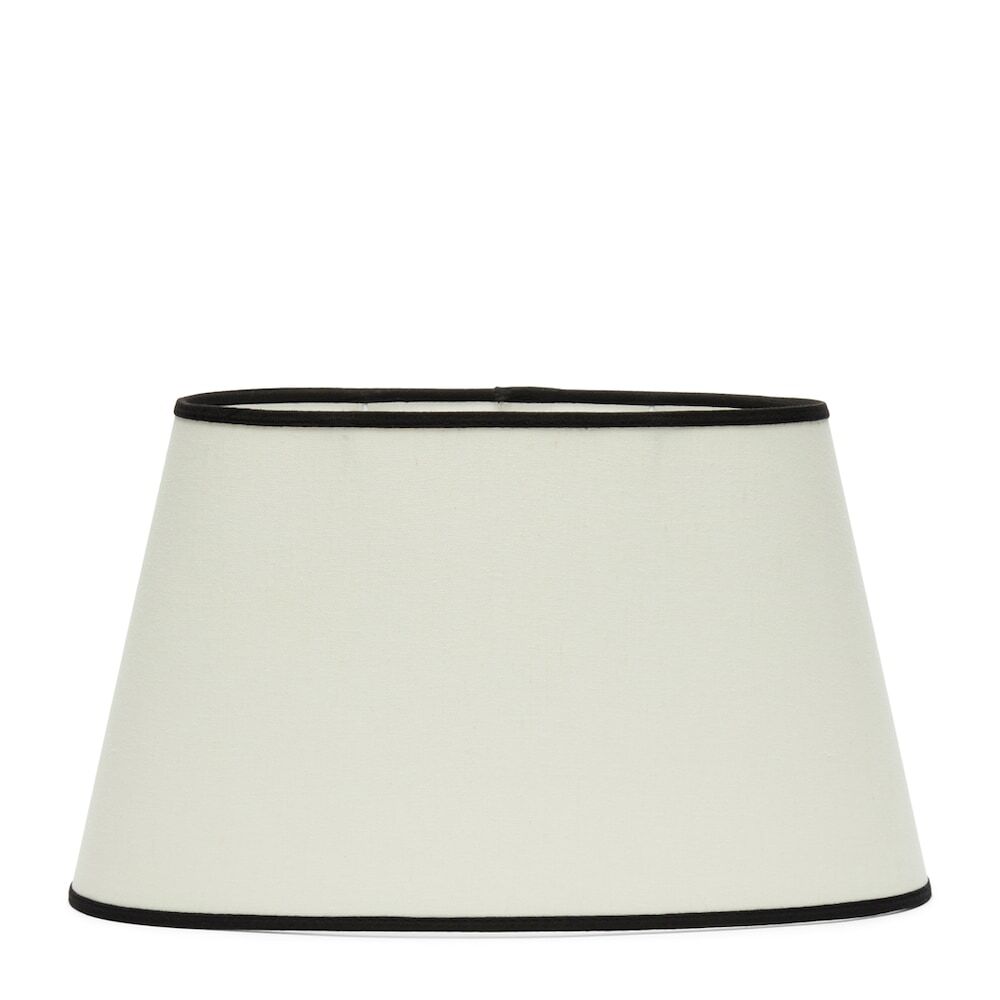 Riviera Maison Linen Lampshade Lampenkap ovaal schuin met zwarte rand