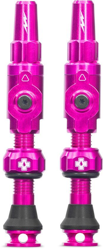 Muc-Off Tubeless Valve Big Bore Lite Medium Pink Presta Valve 35mm