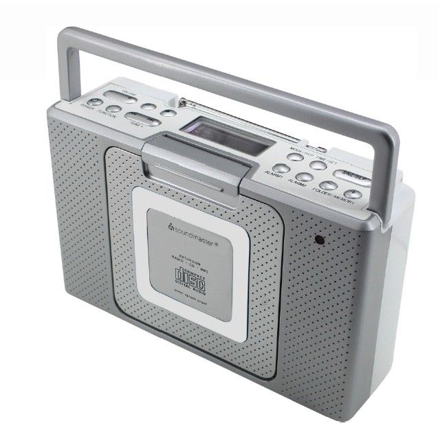 Soundmaster BCD480 - Water-resistant Bathroom/Kitchen Radio with CD and Clock