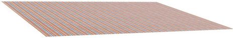 vidaXL Tissu de remplacement pour parasol bleu et orange 600 x 300 cm
