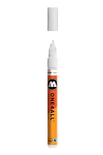 Molotow ONE4ALL Acrylverfstift, 1 mm extra fijn, Signaal Wit, 1 Elk (127.102)