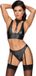 Cottelli Collection Bondage ORION Versand GmbH & Co. KG Sexy Bondage Wetlook Set Zwart L