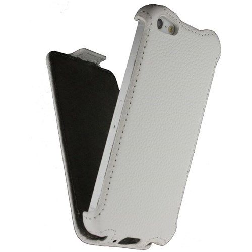 Mobilize MOB-SFCW-IPH5 - Mobiele telefoon behuizing - Wit - Leer - Apple iPhone 5/5S