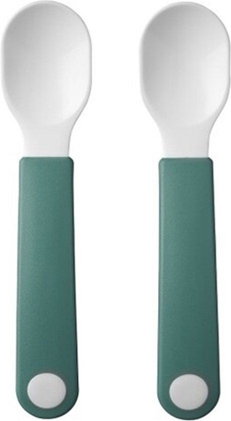 Mepal set oefenlepel 2 stuks turquoise blauw, groen