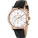 Maserati Epoca R8871618016 Heren Polshorloge Kwarts Zwart Leer Wit Wijzerplaat Roze Staal Kast 42mm