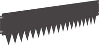 vidaXL Gazonrand 20 st 103 x 25 cm Staal Zwart