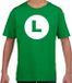 Bellatio Decorations Shoppartners Bv Luigi loodgieter - verkleed t-shirt - groen - voor kinderen - maat 134/140