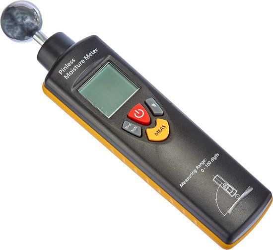 Merkloos / Sans marque Vochtmeter - Vochtmeter Hout - Vochtmeters - Vochtmeter Muren - Vochtmeter Binnen - Luchtvochtighiedsmeter