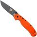 Ontario RAT-1A 8871OR Assisted, Black AUS8, Orange, couteau de poche