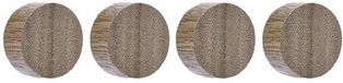 magnetoplan Magneet Circle (Ø) 30 mm Walnoot 4 stuk(s)