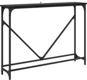 vidaXL Wandtafel Zwart Eiken 102 x 23 x 75 cm Bewerkt hout