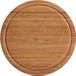 Zeller Snijplank - Bamboe Hout - Rond - 25 cm - Met Sapgeul