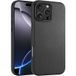Coverzs luxe leren MagSafe case geschikt voor iPhone 16 Pro Max (zwart)