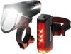 FISCHER FAHRRAD PLUS 110 + TWIN STOP Fietsverlichtingsset LED Zwart
