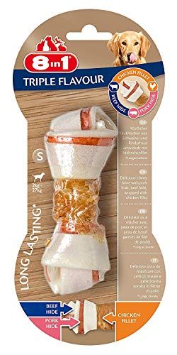 8in1 8-in-1 Triple Flavour kauwbotten voor honden met lekker kippenfilet, 2 x S