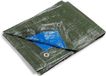 Kippen 6056EX - Afdekzeil met oogjes, tweekleurig, gewicht 90 g/m², grootte 5 x 8 (40 m²), groen/blauw