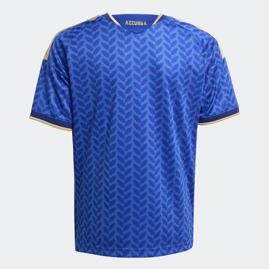 ADIDAS Italië 2026 Thuisshirt Kinderen Blauw Polyester Korte Mouw Unisex
