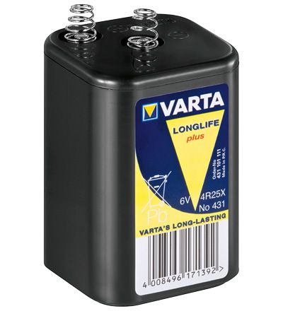 Varta 4R25X 8500mAh 6V - Zwart