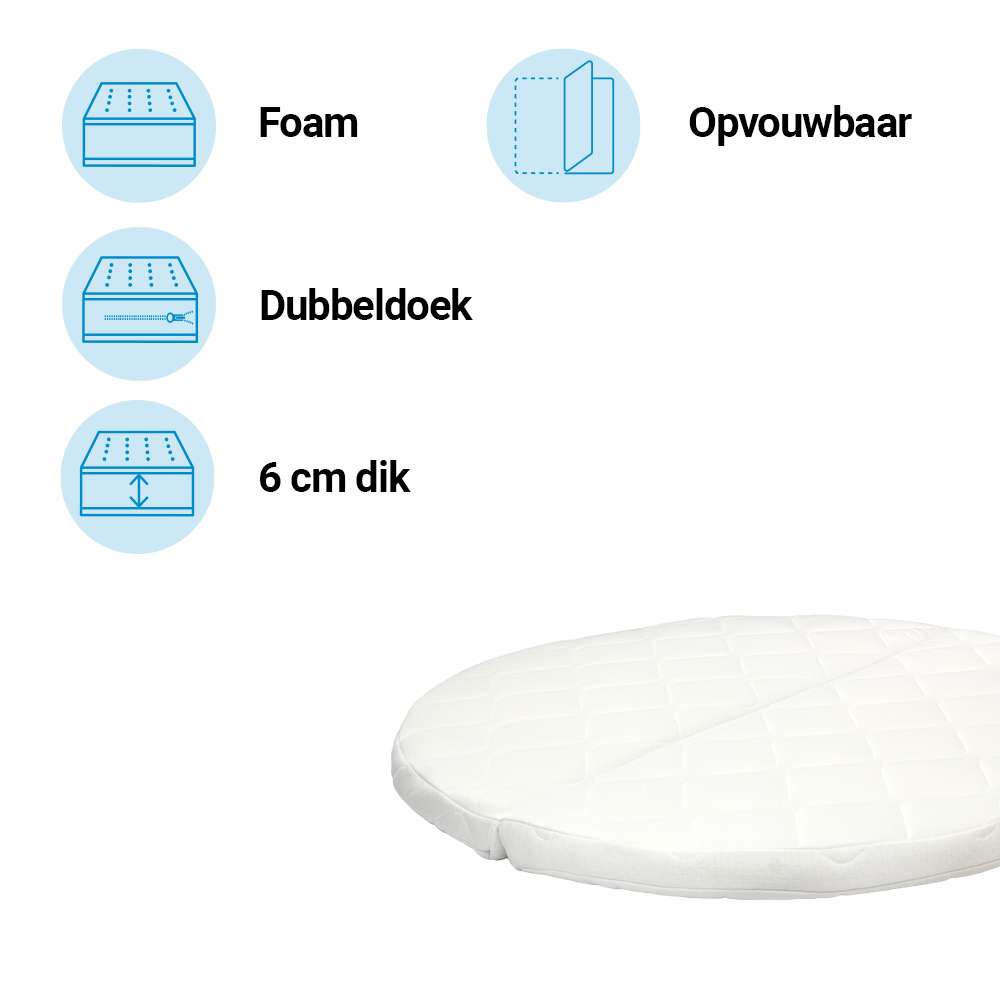 ZZZOO Matras Box ZZZOO Comfort Superior Rond 90cm