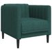 VidaXL Fauteuil stof donkergroen