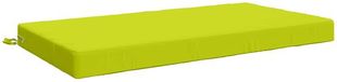 vidaXL Zitkussen SOEST 100% Polyester Heldergroen 120 x 60 x 10 cm