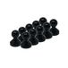 Magneet Expert Kleine Acryl Push Pin Magneet - Zwart (1 pak van 10)