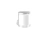 EMCO Ronde zeepdispenser voor wandmontage, pompdispenser om te lijmen of te schroeven, wandzeepdispenser en zeepdispenser voor badkamer, witte sensor zeepdispenser