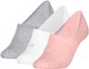 Calvin Klein Dames Footies Mid Cut 3-Pack Pink