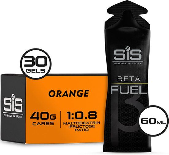 Science in Sport Beta Fuel - Dual Source Energy Gel - Orange - 30 x 60ml