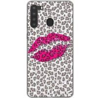 Samsung Galaxy A21 baiser leopard bedrukt siliconen hoesje