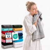 Komfortec 2x Handdoek 50x100 - 100% Katoen - Zilvergrijs