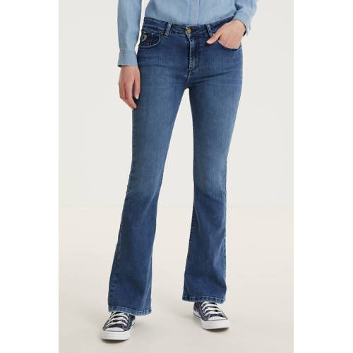 Lois High Waist Flared Jeans - Cobalt Stone