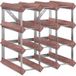 Casier à bouteilles marron bois pin massif pour 12 bouteilles