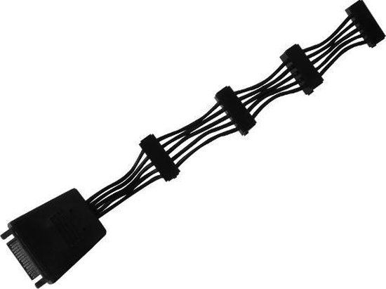 Silverstone SST-CP06-E4 SATA-kabel 0,19 m Zwart