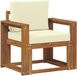 vidaXL Buitensofa Massief Acacia Hout en Polyester Naturel