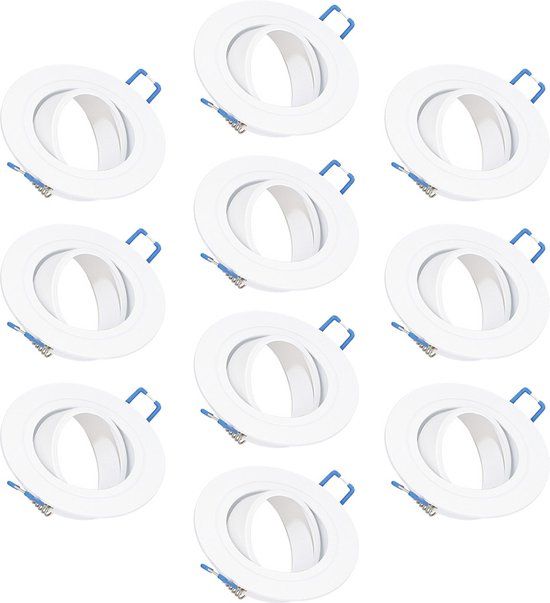 HOFTRONIC 10x Balos GU10 Inbouwspots Wit