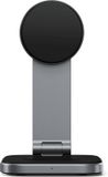 Satechi 2-in-1 inklapbare Qi2 draadloze oplader – USB-C aansluiting – Tot 15W laadsnelheid – Compact en lichtgewicht - Grijs