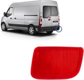 Merkloos / Sans marque Achterbumper Reflector - Linker Achterlicht - Veiligheid Verkeer - Specifieke Voertuigcompatibiliteit - 10.9 x 6.7 x 2.9 cm - Rood