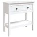 VidaXL Wandtafel 75x35x75 cm massief grenenhout wit