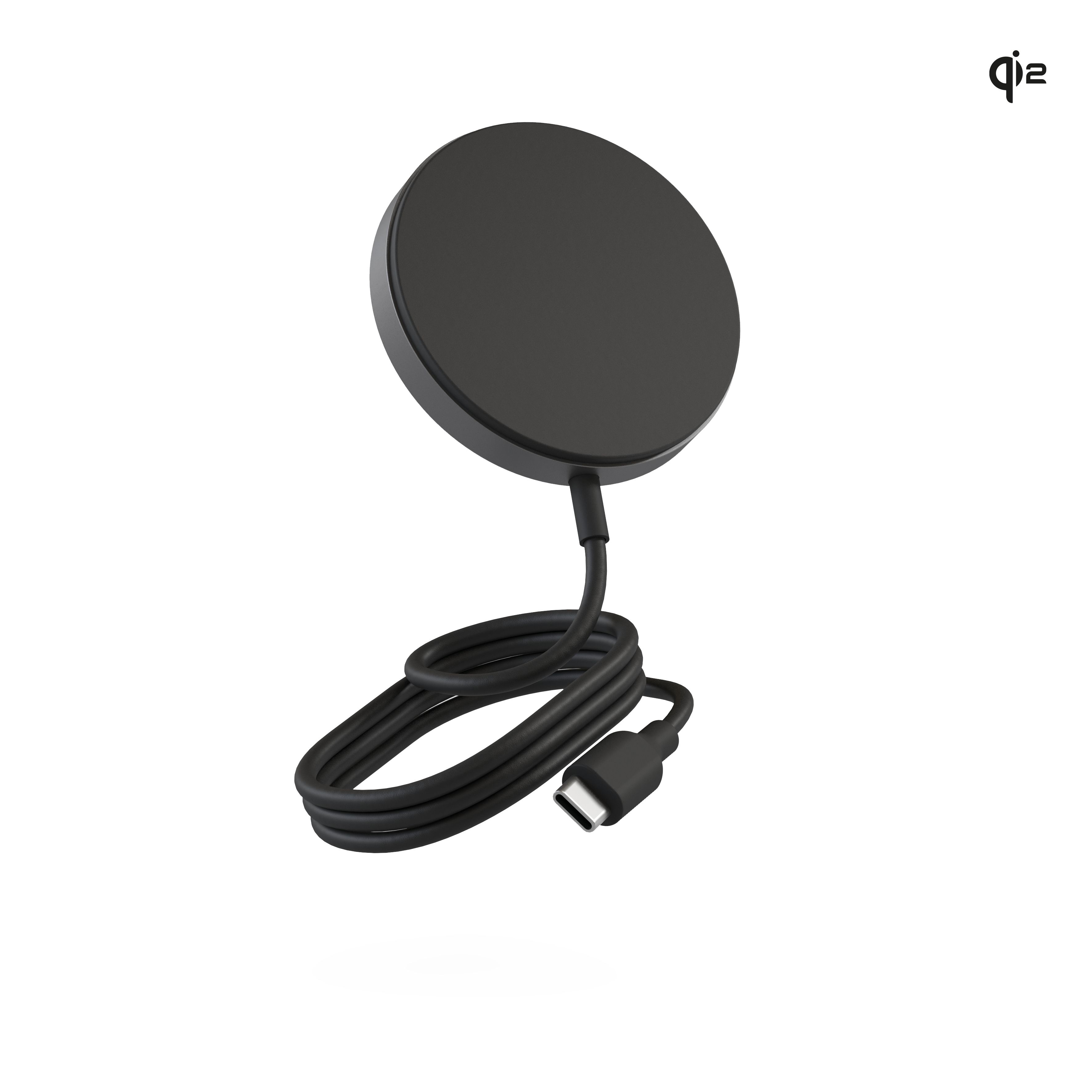 Zens Qi2 Pro 1 draadloze oplader - Zwart - 15W - Universeel