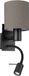 EGLO Pasteri Wandlamp - 2 lichts - E27 - 38 cm - Stof - Zwart/Bruin/Antraciet